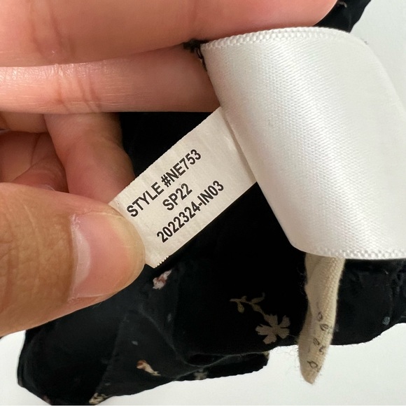 Madewell Tie-Back Button-Front Mini Dress in Geodot Floral size 00 - Picture 6 of 7